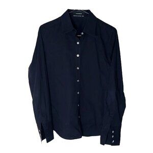 CLUB MONACO Solid Button Down Flannel Shirt Size M